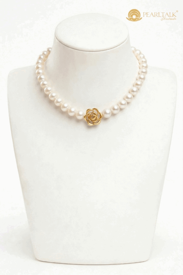CHUỖI NGỌC TRAI SUNRISE ROSE 9.0MM